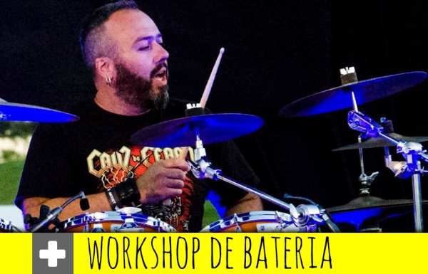Workshop de bateria no Gabinete da Juventude