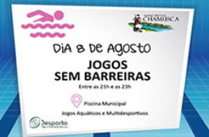 Piscina Municipal recebe Jogos Sem Barreiras no dia 8 de Agosto