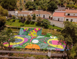 Chamusca ganha campo icónico de Basket com arte de Vasco Costa