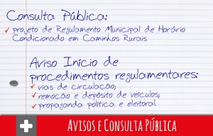 Avisos e Consulta Pública