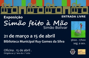 Exposição "Simão Feito à mão" de Simão Bolivar | 21 março a 15 abril | Biblioteca Municipal Ruy Gomes da Silva