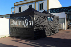 Centro de testagem na Farmácia da Terra da Chamusca - Município Apoia na Logística