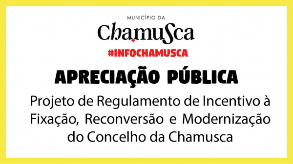 Apreciação pública do Projeto de Regulamento de Incentivo à Fixação