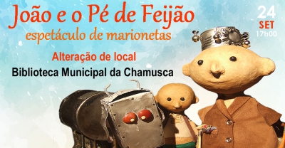 24 Setembro | Espetáculo de Marionetas | João e o Pé de feijão