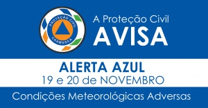 Aviso da Proteção Civil . Comunicado 39/2016