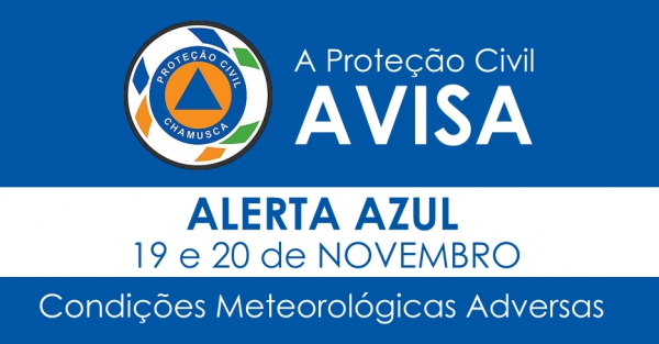 Aviso da Proteção Civil . Comunicado 39/2016