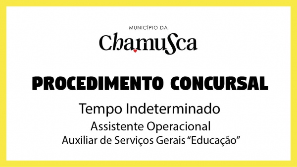 Abertura procedimento concursal para 1 Assistente Operacional