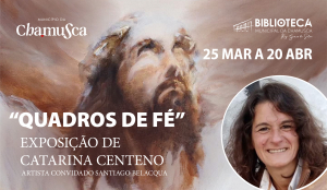 Biblioteca acolhe exposição “Quadros de Fé”