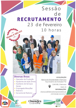 Chamusca promove sessão de recrutamento com várias ofertas de emprego