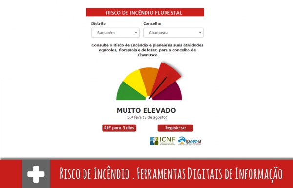 APP . Informação sobre Risco de Incêndio