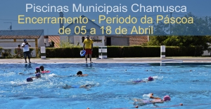 Encerramento Piscina Municipal | Período Páscoa | 5 a 18 de Abril