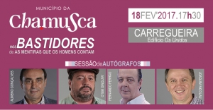 Protagonistas de "As Mentiras que os Homens Contam" na Carregueira